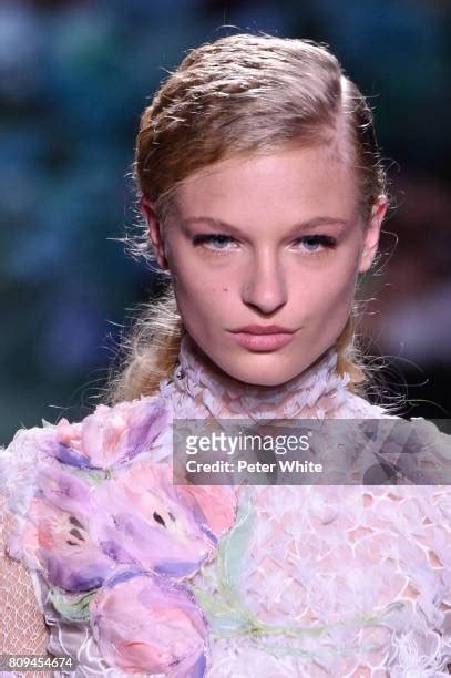 Frederikke Sofie on the runway during the Fendi Paris Haute 